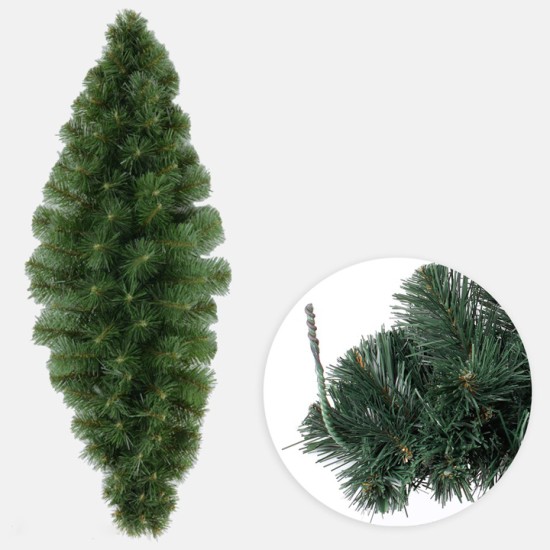 100cm Plain Pine Christmas Swag Garland Green